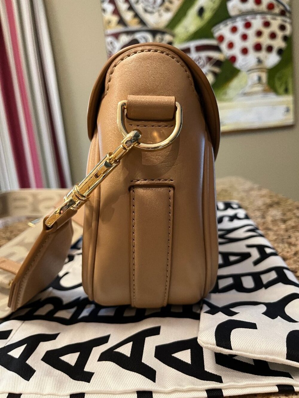 Marc Jacobs Saddle Bag Sz Medium - Leather - Authentic - Picture 9 of 17